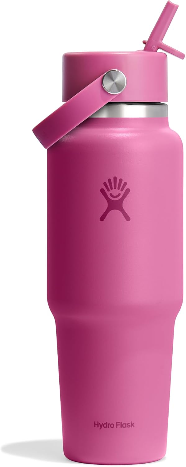 MUG WIDE MOUTH WITH FLEX SIP LID , 591ML ,LID BRICH