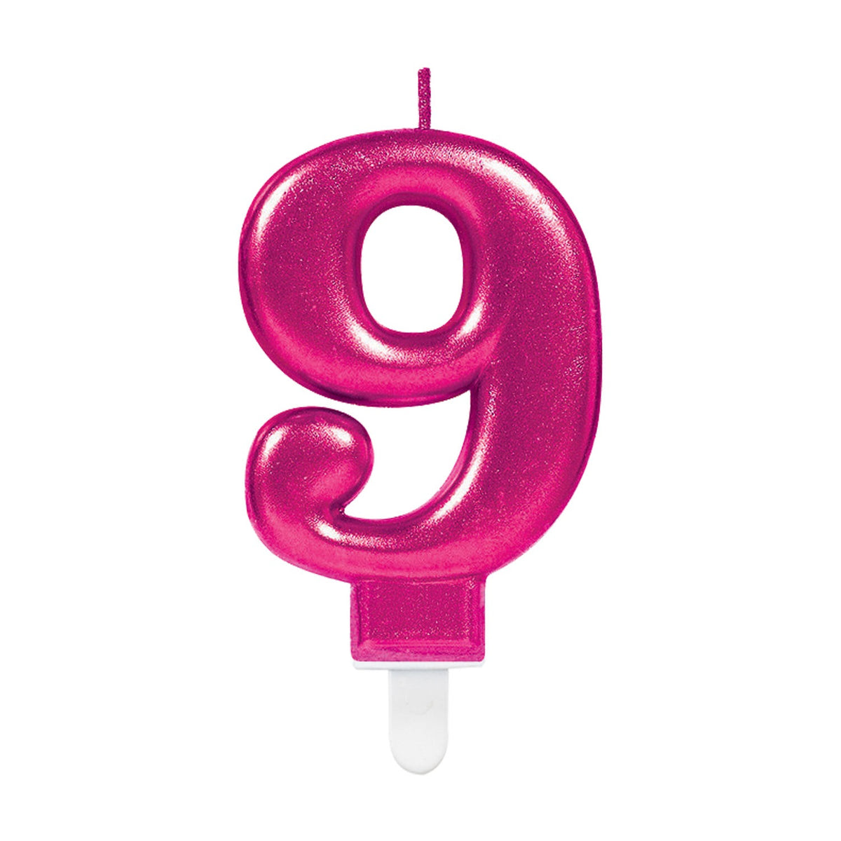 Candle Pink W Holder Number 9