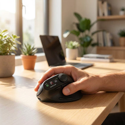 Smart OLED Vertical Mouse Black