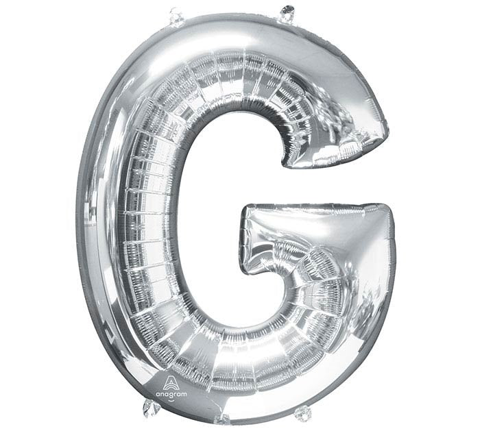 Balloon Letter G Silver