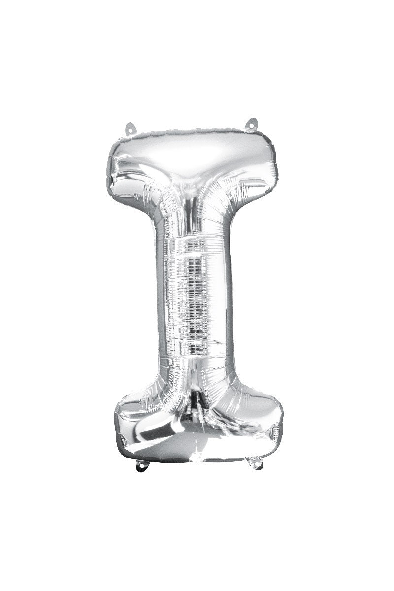 Balloon Letter I Silver