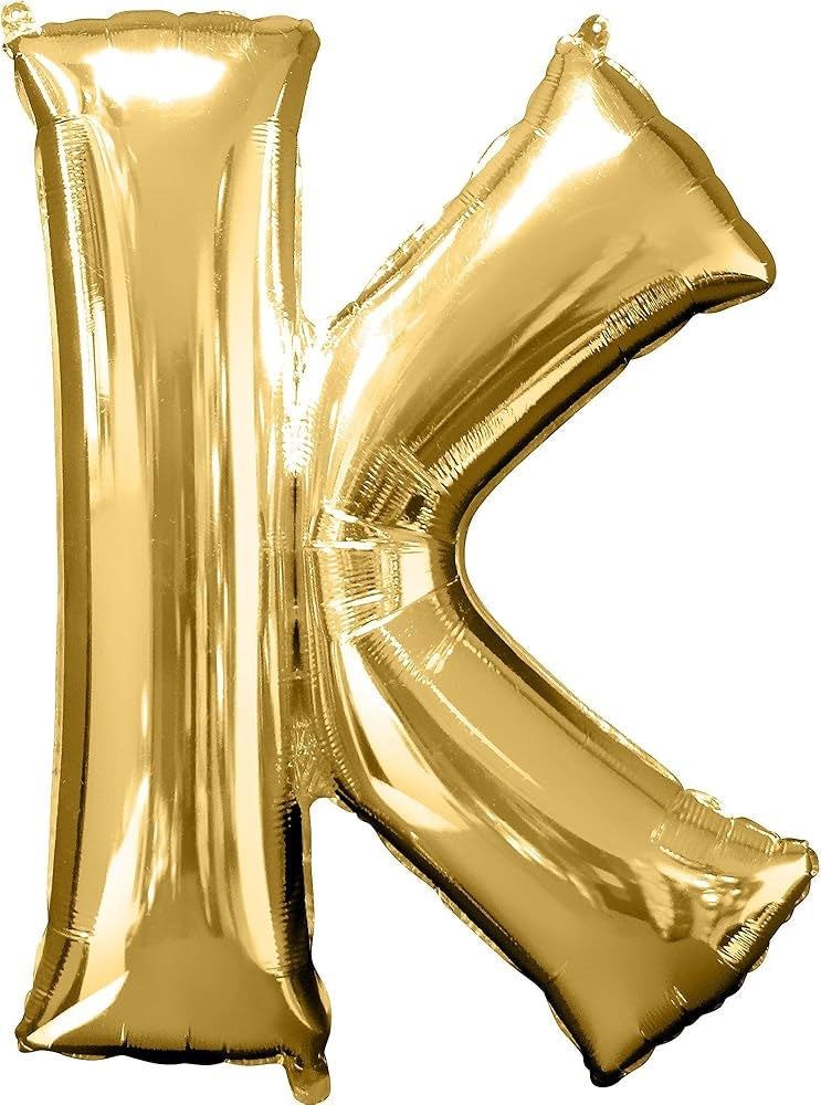 Balloon Letter K Gold