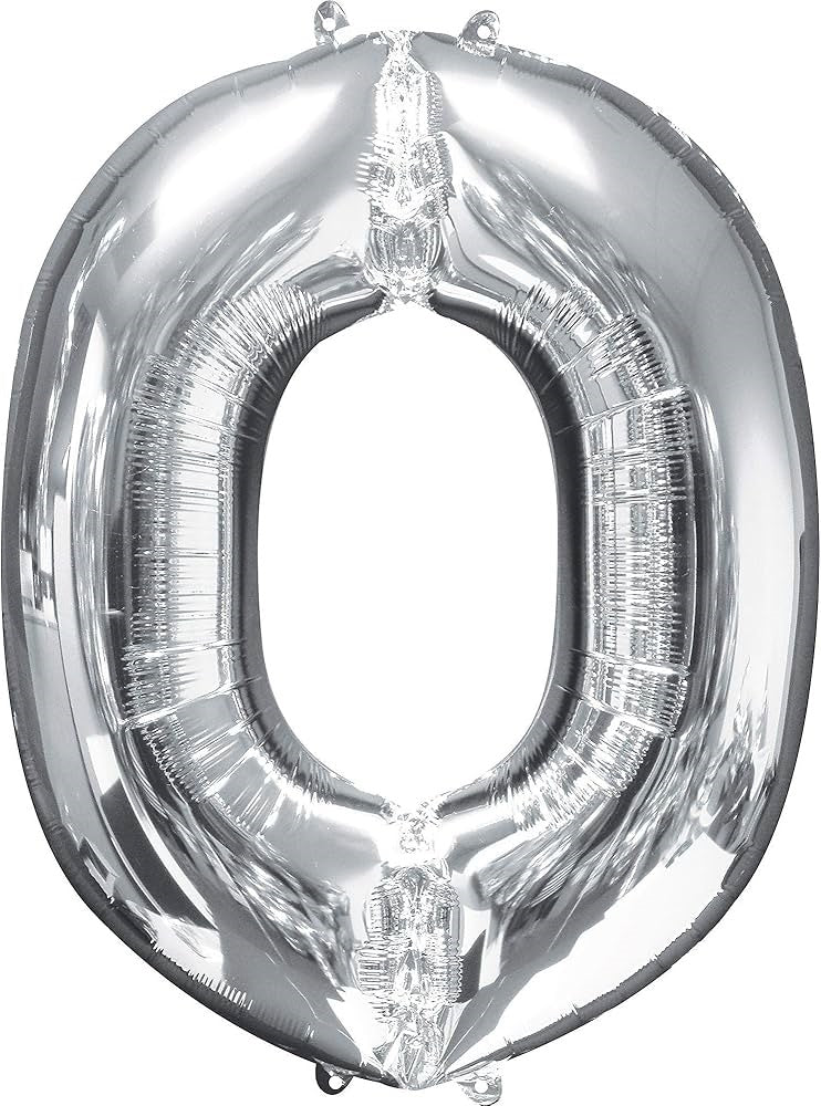Balloon Letter O Silver