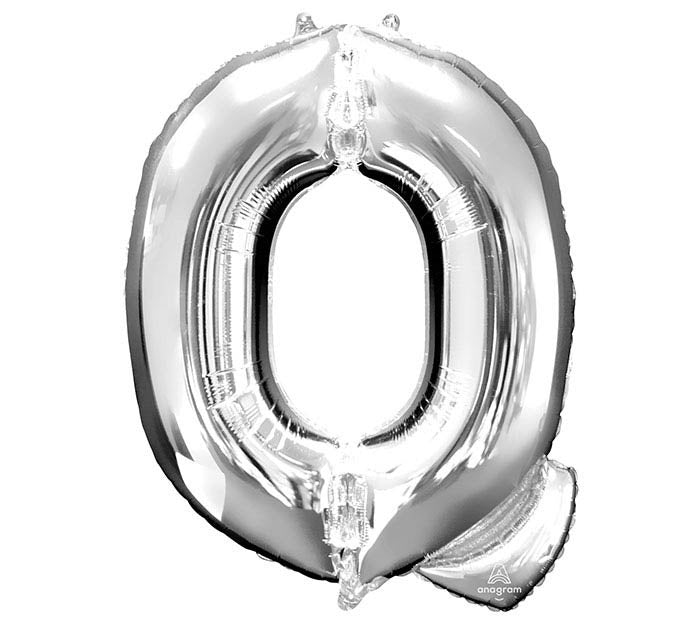 Balloon Letter Q Silver