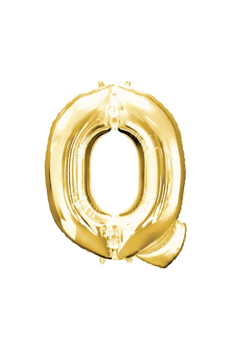 Balloon Letter Q Gold