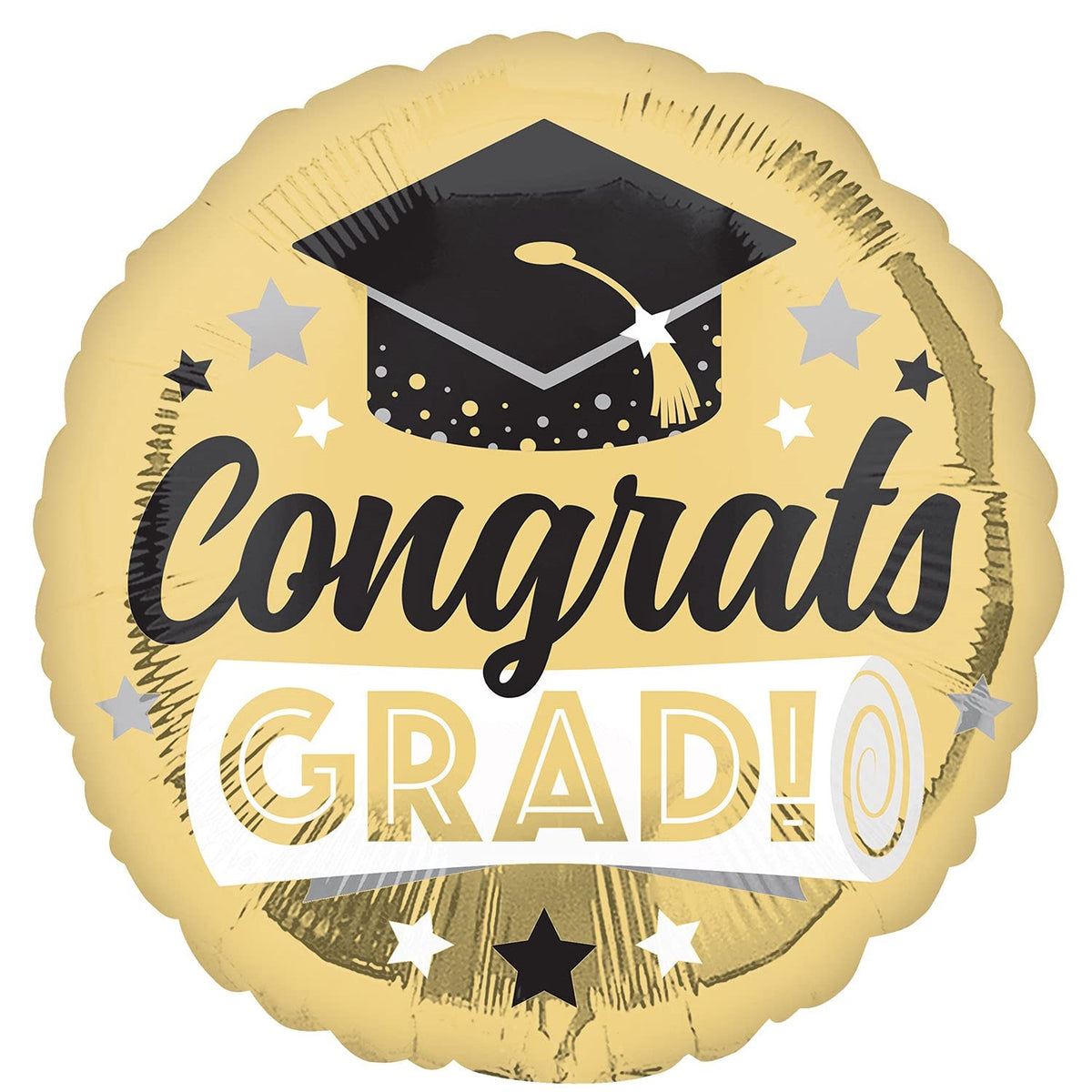 Balloon Congrats Grad Shining Gold 18 inch