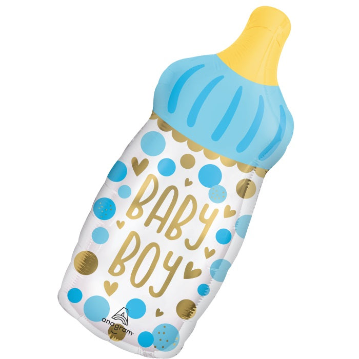 Balloon Baby Boy Bottle