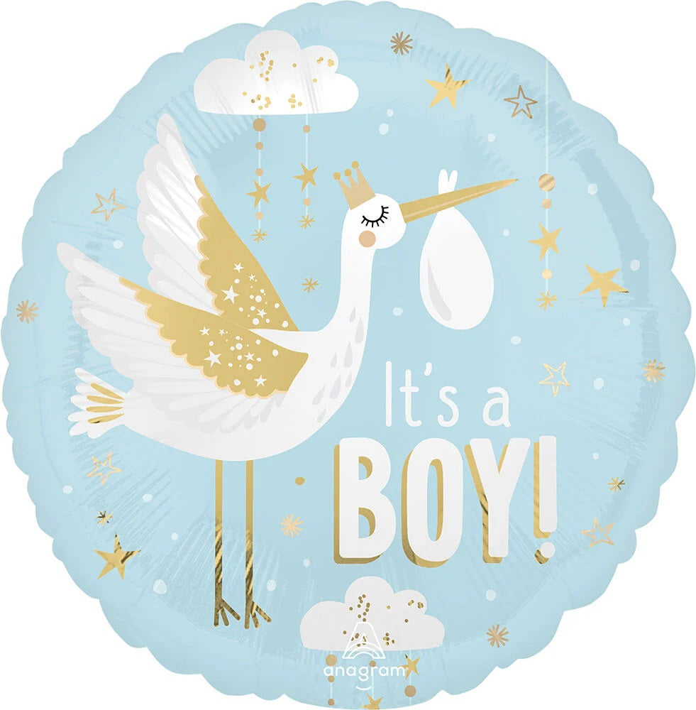 Balloon Satin Special Delivery Baby Boy 18 inch