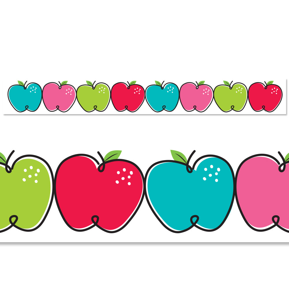 Boarder Doodle Apples