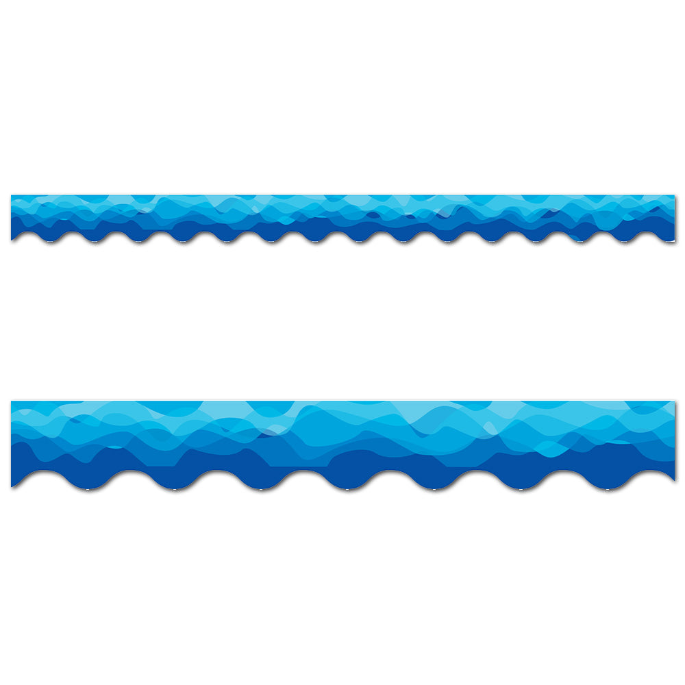 Boarder Waves Of Blue, Wavy