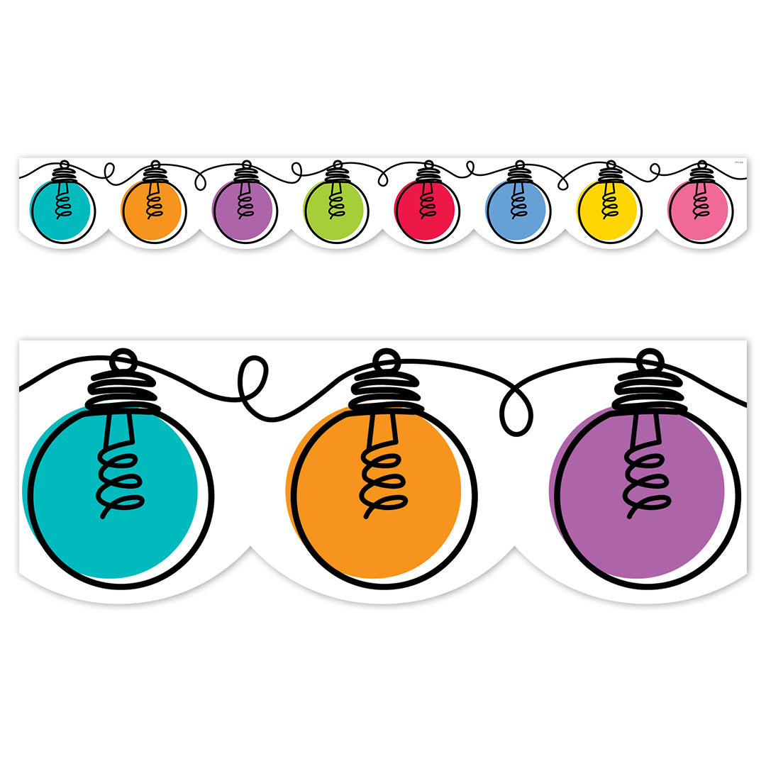 Boarder Colorful Doodle Lights