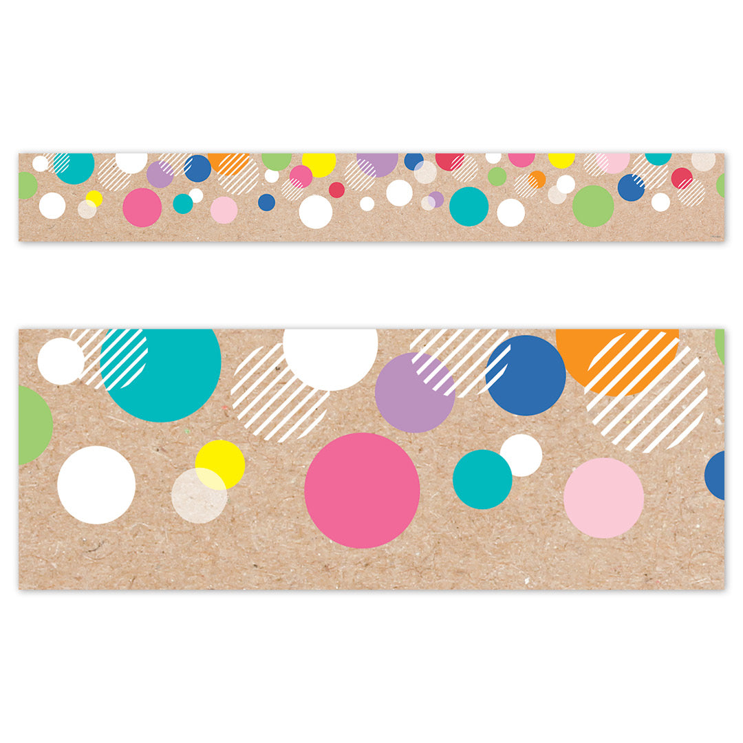Boarder Colorful Kraft Bubbles