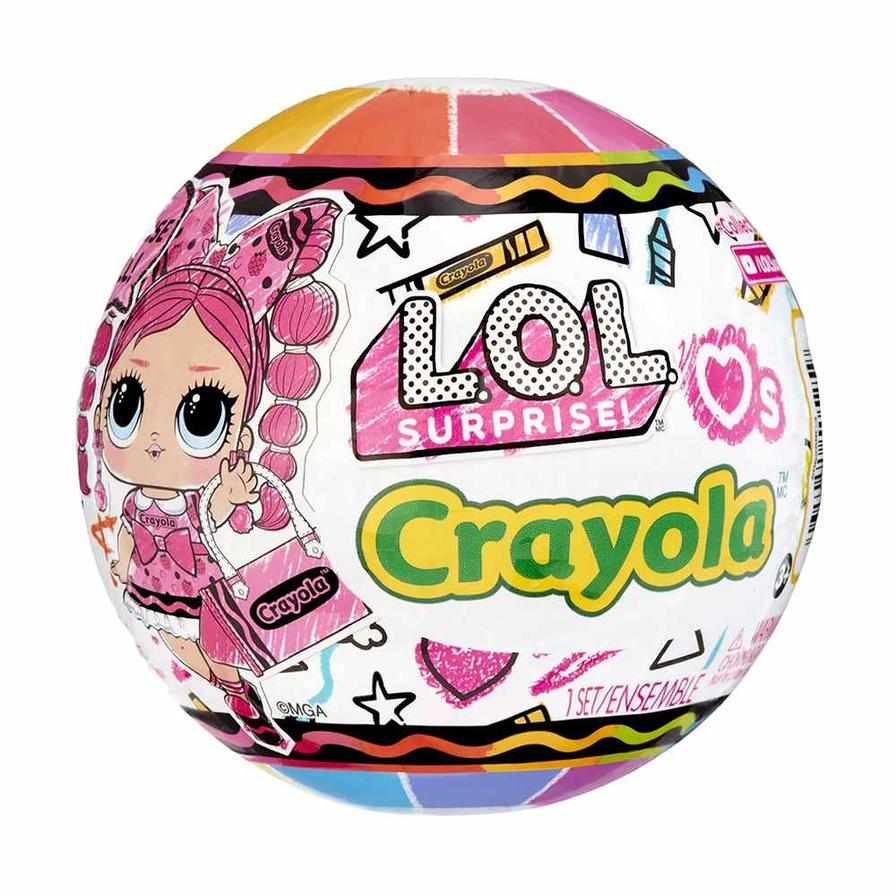L.O.L. Surprise Loves Crayola Tots Asst In Sidekick