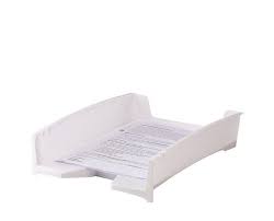 Paper Tray Desk Single White