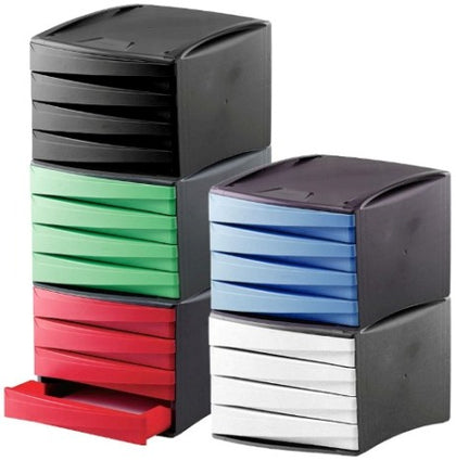 Desk Cabinet 4-Drawers Green