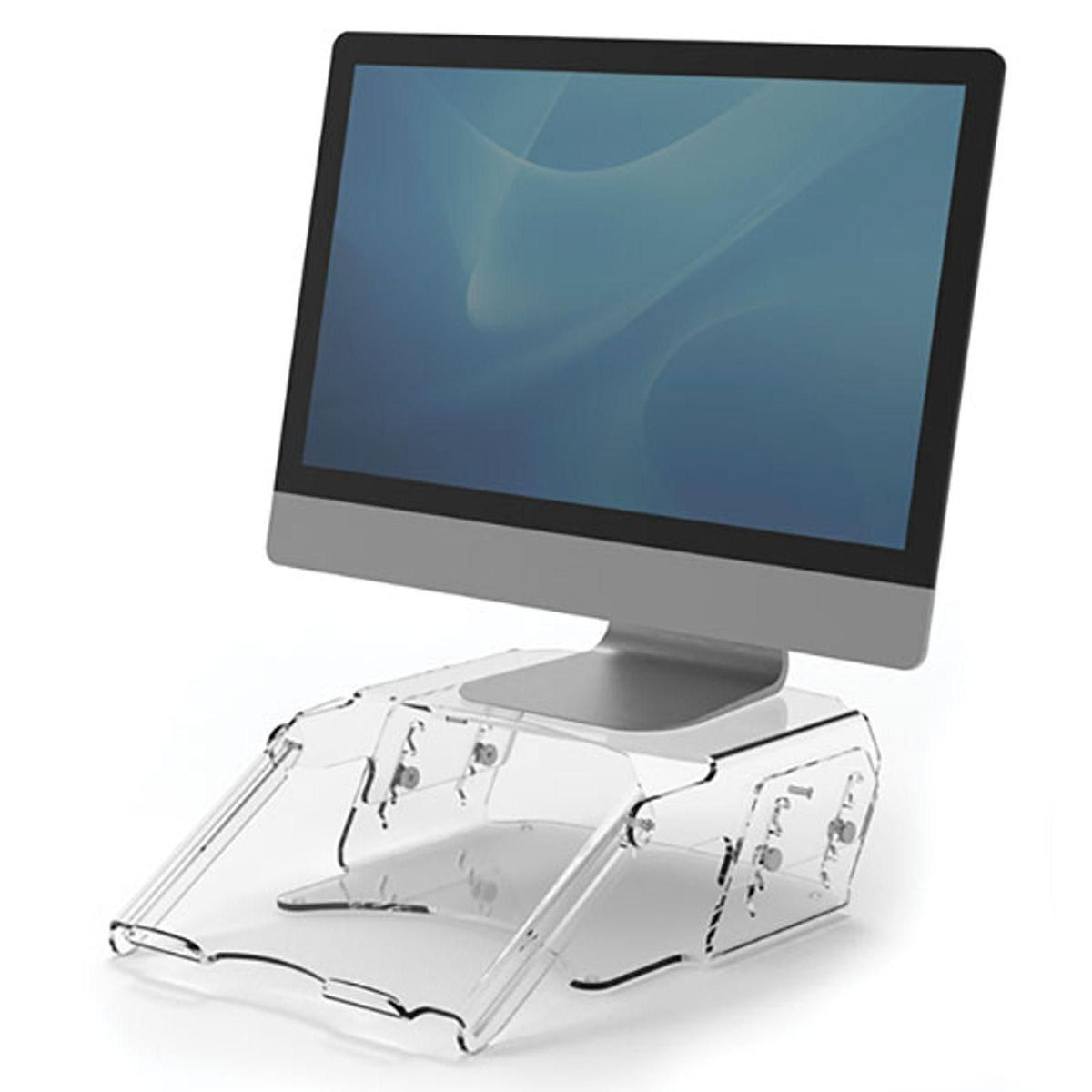 ADJUSTABLE MONITOR RISER WITH DOCUMENT SUPPORT