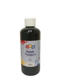 Gouache 500 Ml  Bottle - Black 472