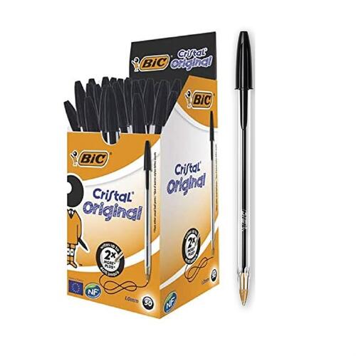 Ball Pen Cristal Black 50/Box