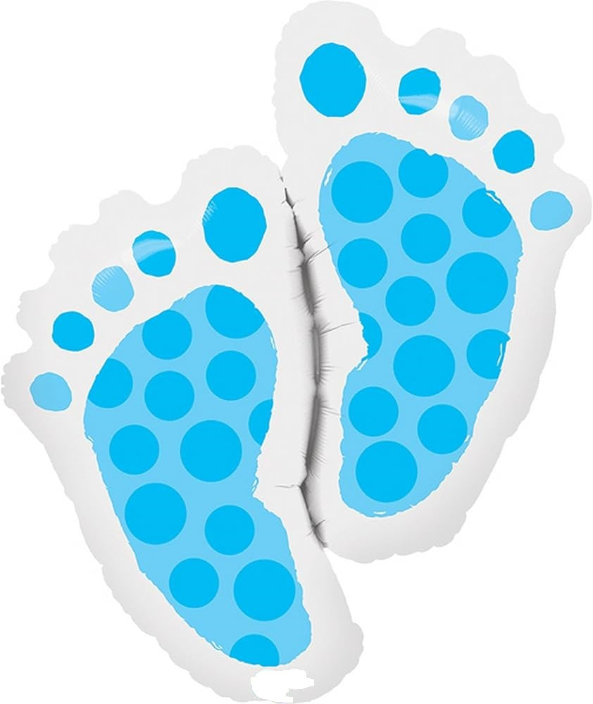Balloon Baby Feet Blue