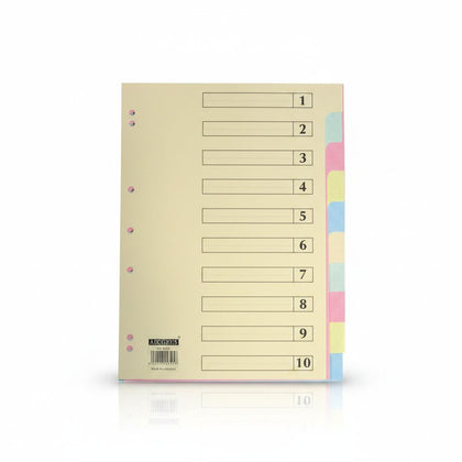 Divider Carton A4 5-Part Color 180G.