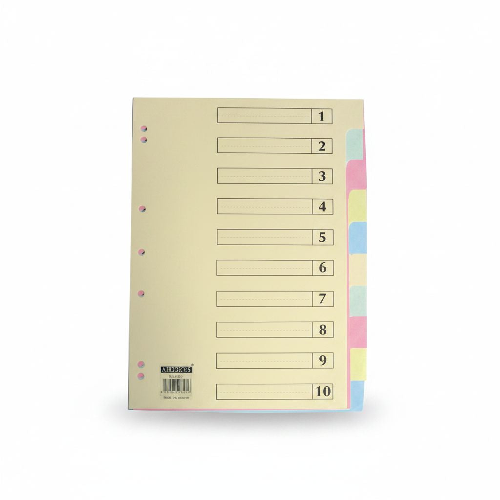 Divider Carton A4 6-Part Color 180G