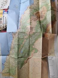 Lebanon arabic tourist map 2011