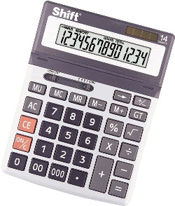 Calculator Desktop 14 Digits 2 Power, 000 Key
