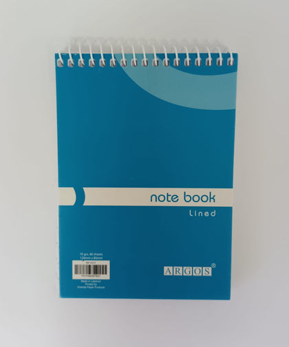 Note Book Lined 60Sh. 120X85Mm Spiral