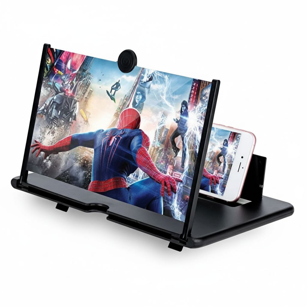 Mobile 3D Screen Magnifier Black