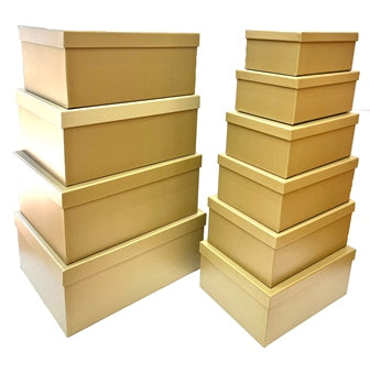 Gift Boxes Plain Everday Assorted 10/Box