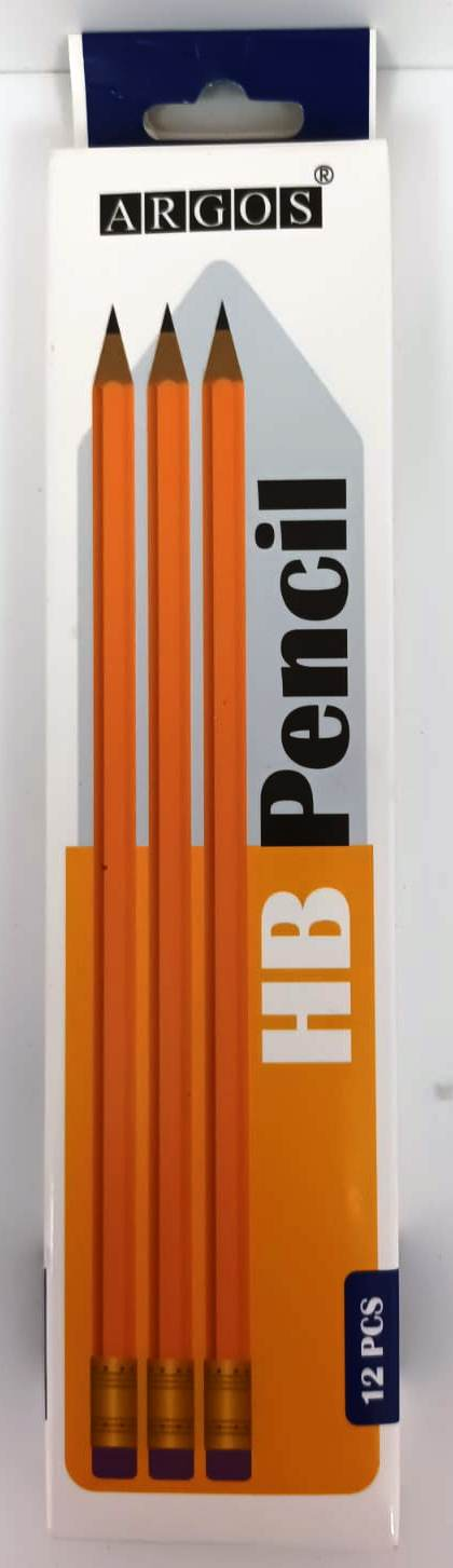 Pencil Hb With Eraser 12/Pk