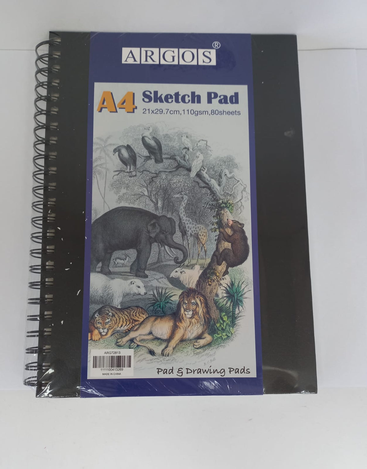 Sketch Book 110 Gr Spiral Side Open&Hard Cover A4 80 Sheets
