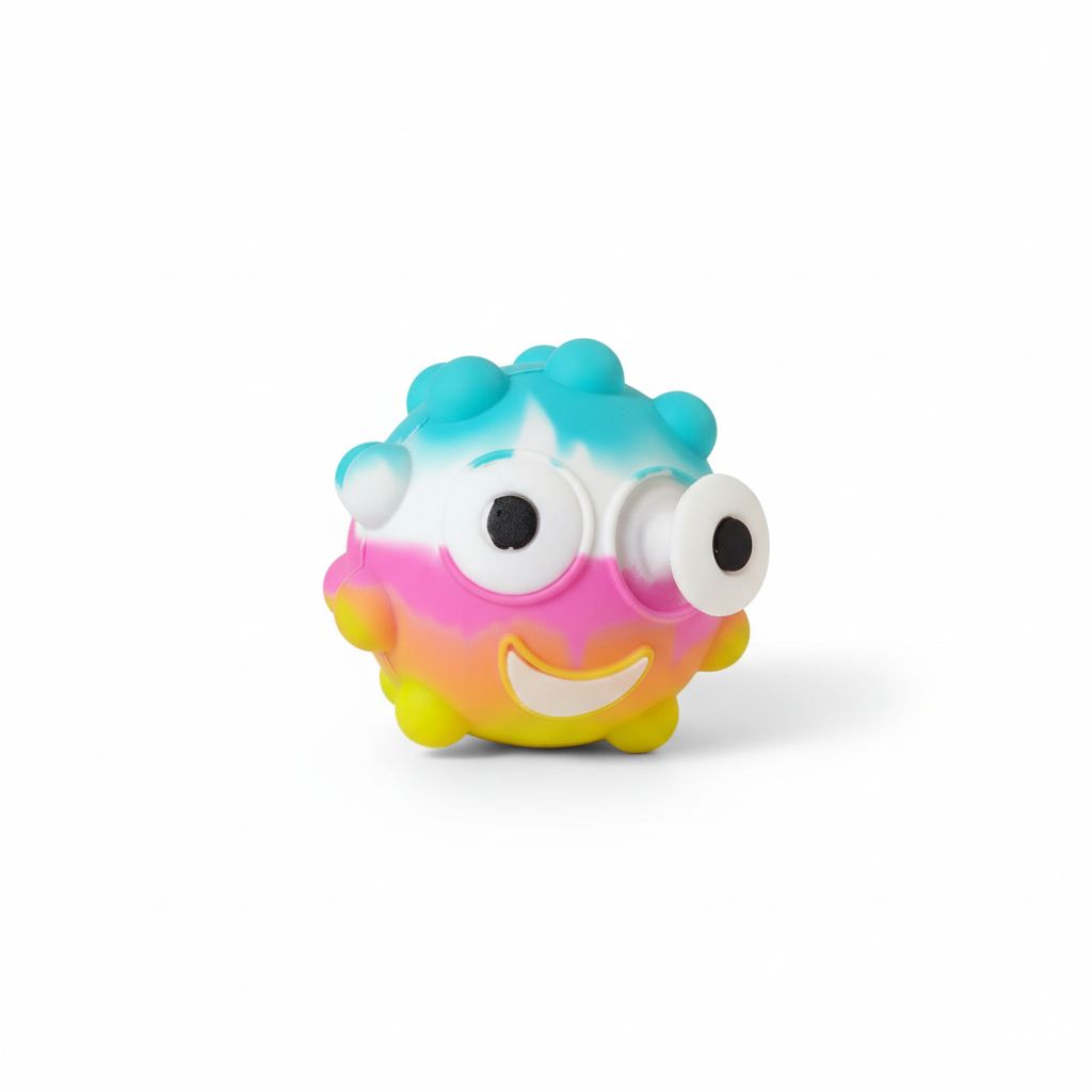 Pop It Puffer Fish Shape With Light Assorted Colors