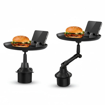 Cup Holder Tray For Car Black