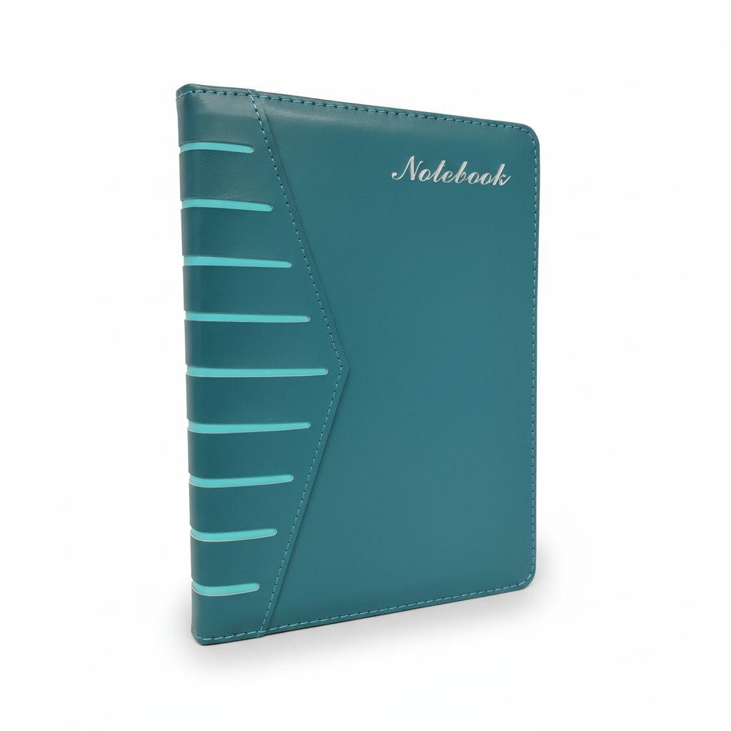 Leather Notebook A5 Lined Light Green 120Sheets-80Gr