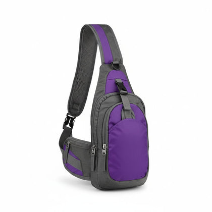 Sling Bag Purple With 2 Pockets 36X17Cm