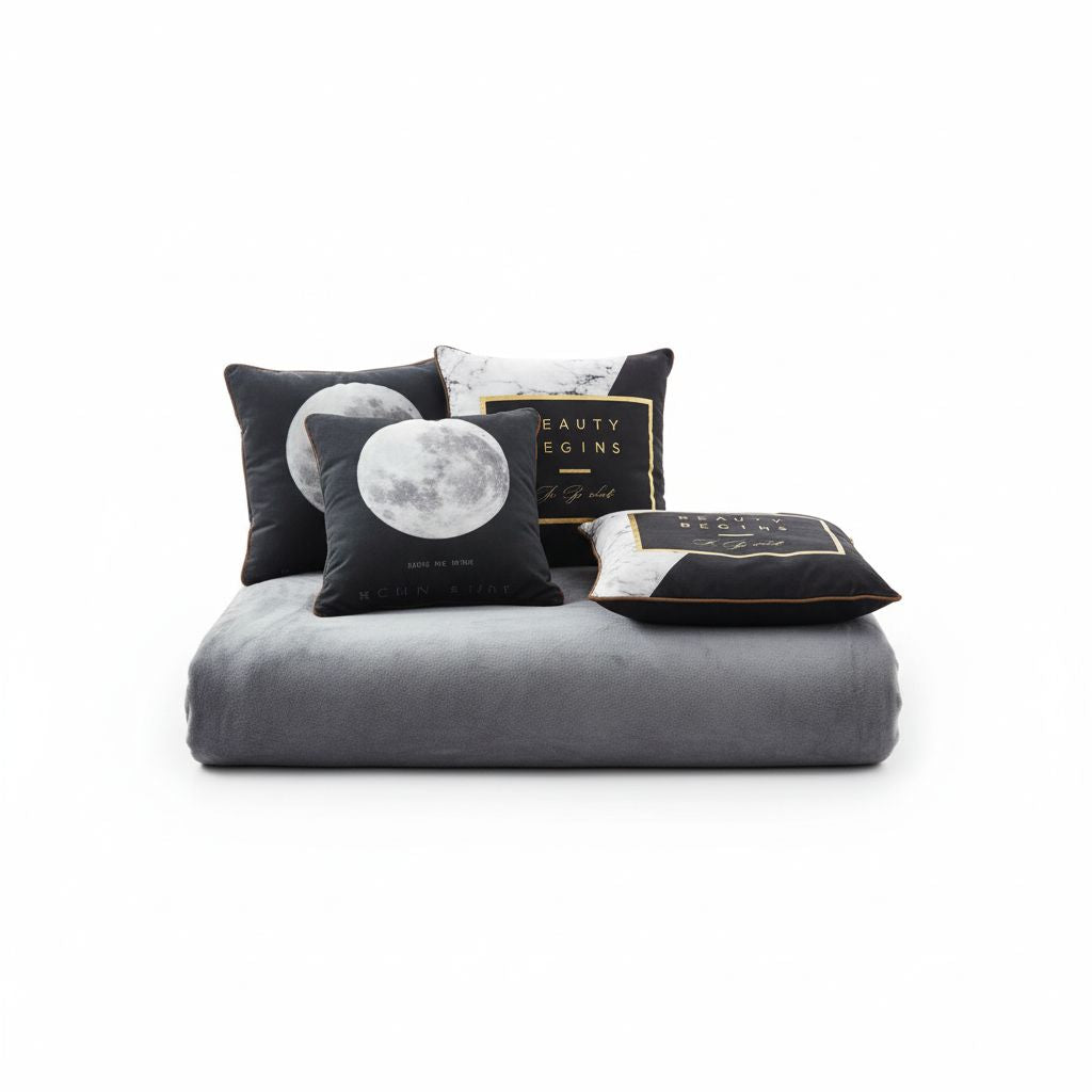 2 In 1 Pillow Blanket With Message Enjoy The Life