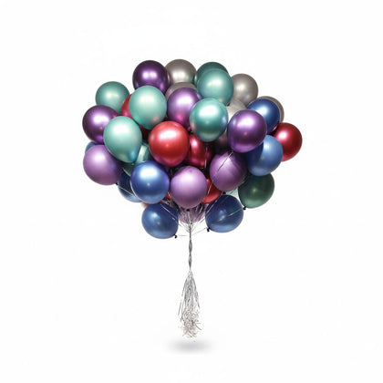 Metallic Balloons Set 50 Pcs 10" Assorted colors