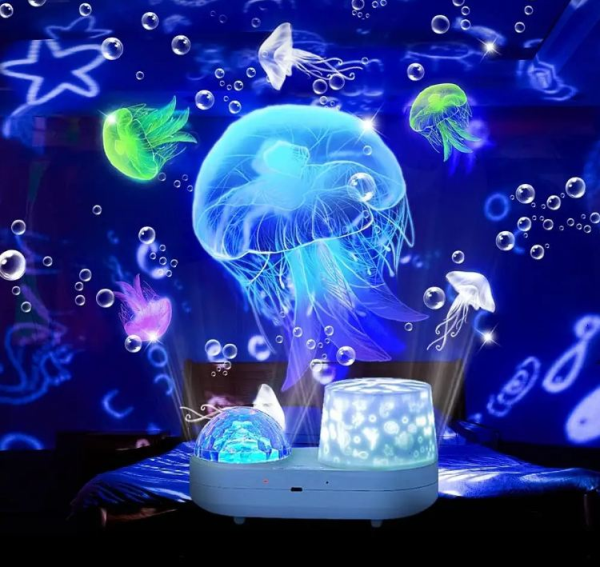 Ocean Sky Projection Night Lamp With Design 19X19X18Cm