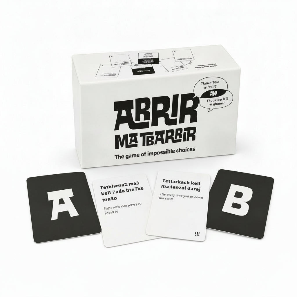 Arrir Ma Tbarir – Lebanese Arabic Party Card Game