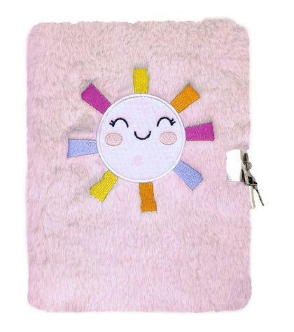 A5 Plush Notebook 15*21Cm 80G, 80Sheets Sun Design