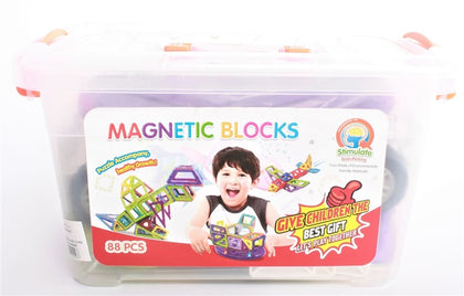 Magnetic Block Solid Color 88 Pcs 19x27x18Cm