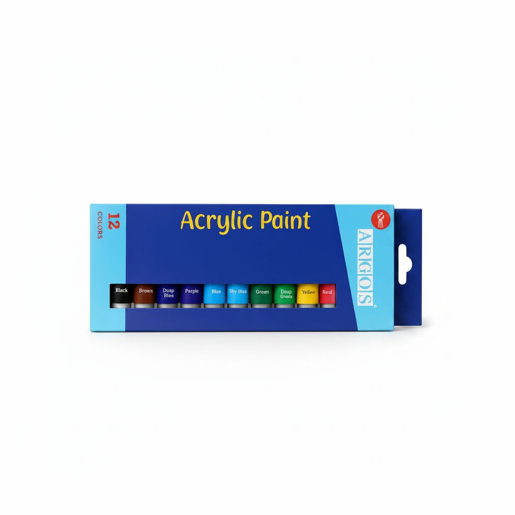 Acrylic Paint Tube 12Ml Each 12/Pack