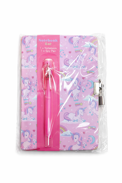 Notebook&Spy Pen Set Including 1 Notebook Hard Cover 148X210Mm 80G 64Sheets With 1 Spy Pen