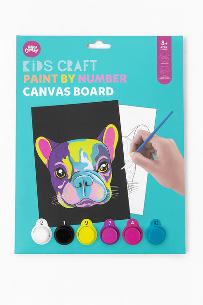 Canvas Board With 6 Paint