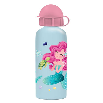 Aluminium Water Bottle 500Ml Girl Sea Treasure