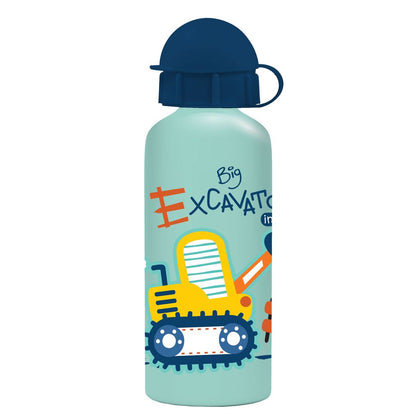 Aluminium Water Bottle 500Ml Boy Excavator