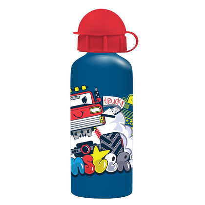 Aluminium Water Bottle 500Ml Boy Monster Truck