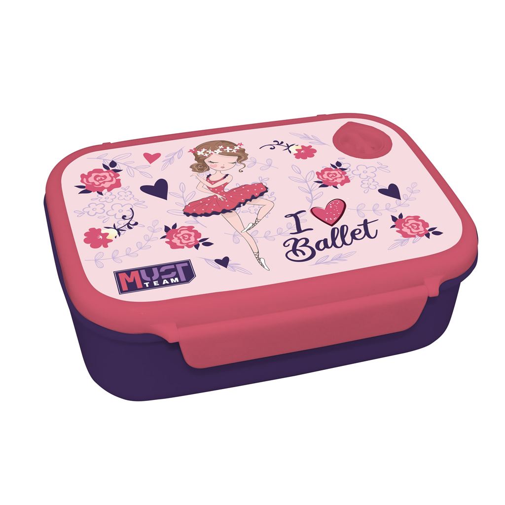 Plastic Lunch Box 800Ml I Love Ballet