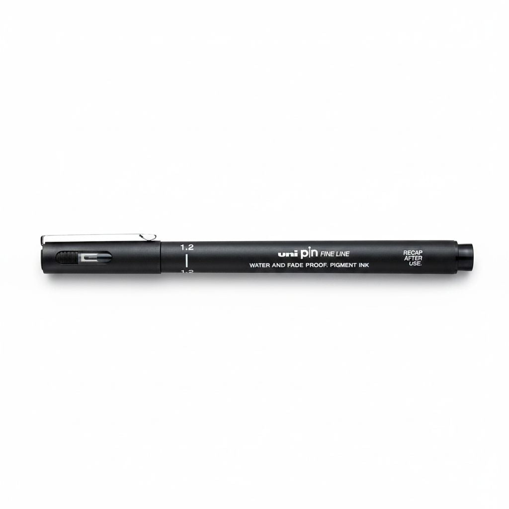 Fineliner Unipin Pen Pigment Ink Black 1.2mm